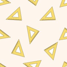 ruler cartoon seamless pattern background N8