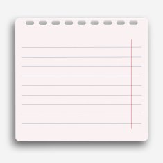 Vector modern notebook on white background