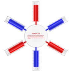 Vector illustration infographic cylinders with liquid N2