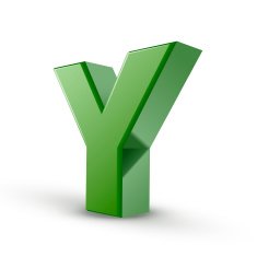 3d green letter Y N3