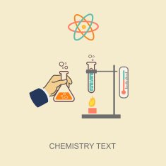 Chemistry infographic vector illustration infographics template