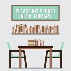 Reading Seats In Front Of A Bookcase With Forbidden Poster N3