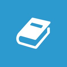 book icon white on the blue background