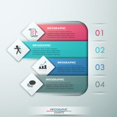 Modern infographics options banner N159