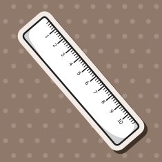 stationary ruler theme elements vector eps N19