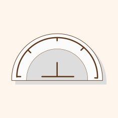 stationary protractor theme elements vector eps N5