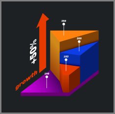 Color isometric diagram info graphic