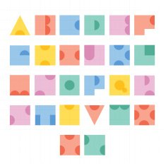 Font alphabet letter design