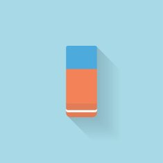 Flat web internet icon Eraser