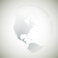 Dotted world globe light design vector illustration N9