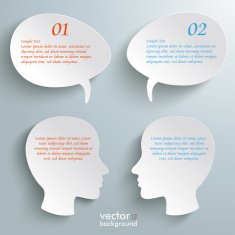 Two Head Speech Bubbles