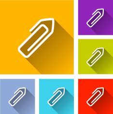paper clip icons