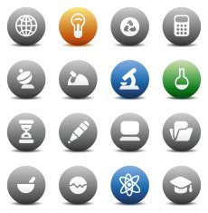 Round buttons for science