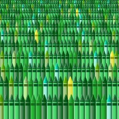 vector crayon background - green grass