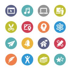 Education Icon - Circle Series