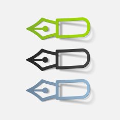 realistic design element pen N9