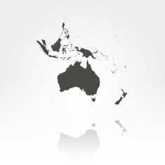 Australia map background vector