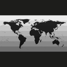 Black World Map Vector