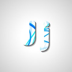 Colorful letter alphabet N247