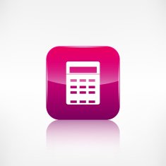 Calculator web icon Application button