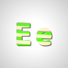 Colorful letter alphabet N253