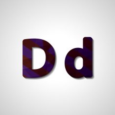 Colorful letter alphabet N254