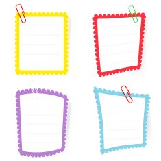 text box with paper clip