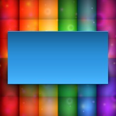Blue banner on abstract background