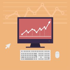 monitor workstation desk vector illustration