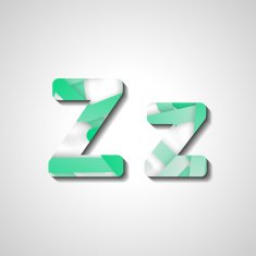 Colorful letter alphabet N308