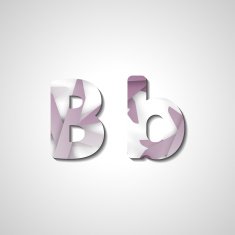 Colorful letter alphabet N315