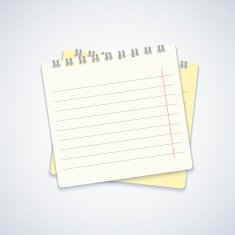 Vector modern notebook on gray background Eps10 N3