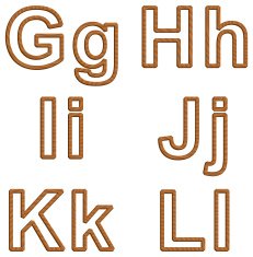Vector alphabet with texture of wood N2