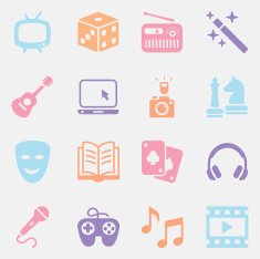 Entertainment Icons - Background