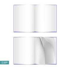 Open Book isolated on white Vector N2