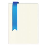 exercise book in a cage blue ribbon