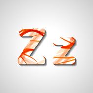 Colorful letter alphabet N410