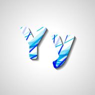 Colorful letter alphabet N411