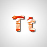 Colorful letter alphabet N416