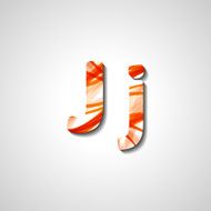 Colorful letter alphabet N427
