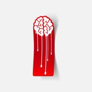 Realistic Design Element Brain Drop N22