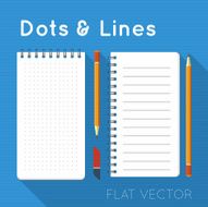 Flat elements notepads