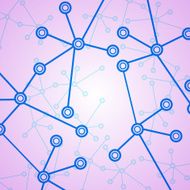 Molecule background colorful illustration N2