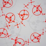 Molecule background colorful illustration N3