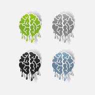 Realistic Design Element Brain Drop N25