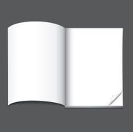 blank magazine page