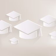 Academic cap icon Study hat symbol N2