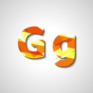Colorful letter alphabet N431