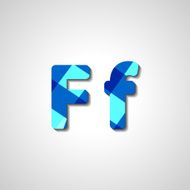 Colorful letter alphabet N432