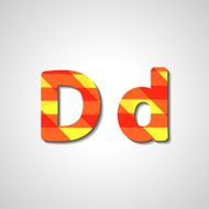 Colorful letter alphabet N434